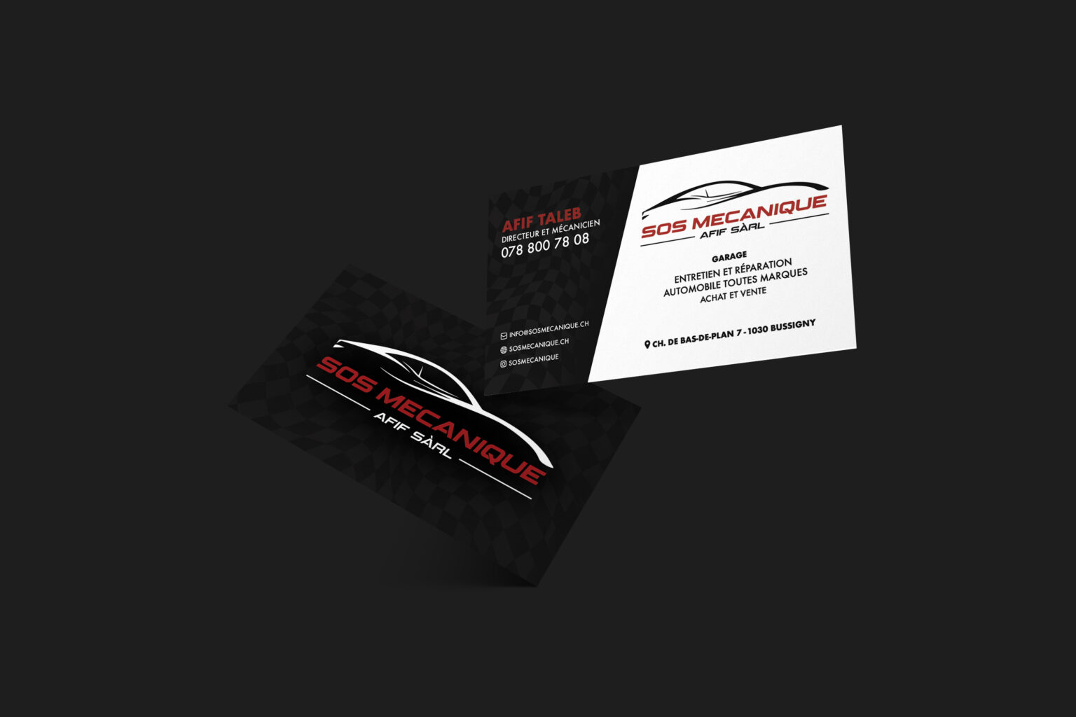 BusinessCard SOS Mécanique Afif Sàrl